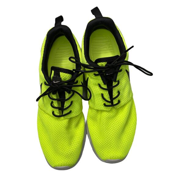 Nike Roche Neon Green & black NIKEiD size 8.5 - Picture 1 of 8